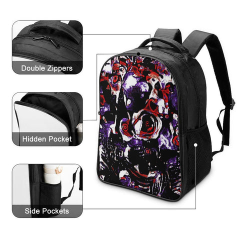 'Gothic Rose' Nylon Backpack