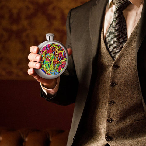 'Tropique' Hip Flask