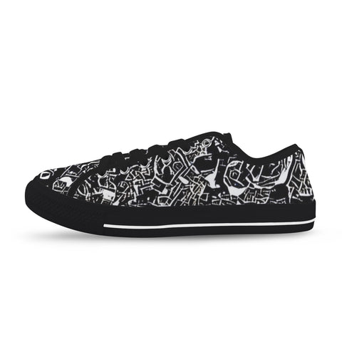 'Liquorice' (Black Trim) Women's Canvas Plimsolls