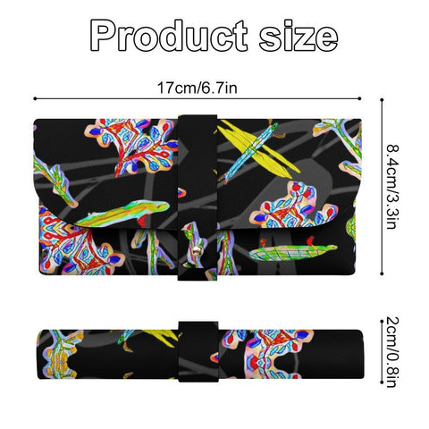 'Regenesis' (Black Edit) Faux Leather Glasses Case