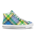 'Yorkshire Tartan' (Slant - White) Vancouver Canvas Boots