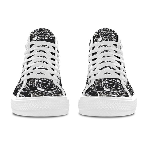 'Liqourice' (White Trim) Vancouver Canvas Boots