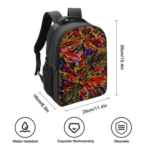 'Clematis Firestorm' Nylon Backpack