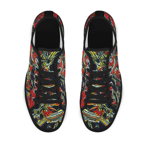 'Earthquake' (Black Trim) Women's Canvas Plimsolls