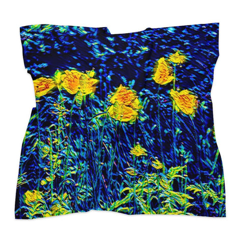 'Wild Poppies' Scarf Square