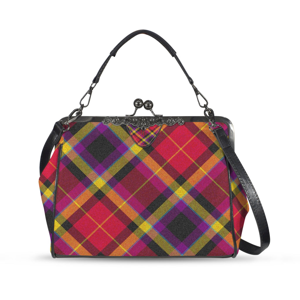 'Yorkshire Moorland' (Slant) Faux Leather Kisslock Handbag Crossbody
