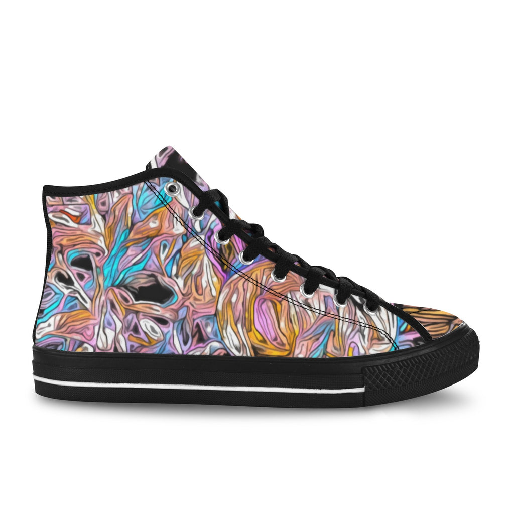 'Psychedelique' (Black Trim) Vancouver Canvas Boots