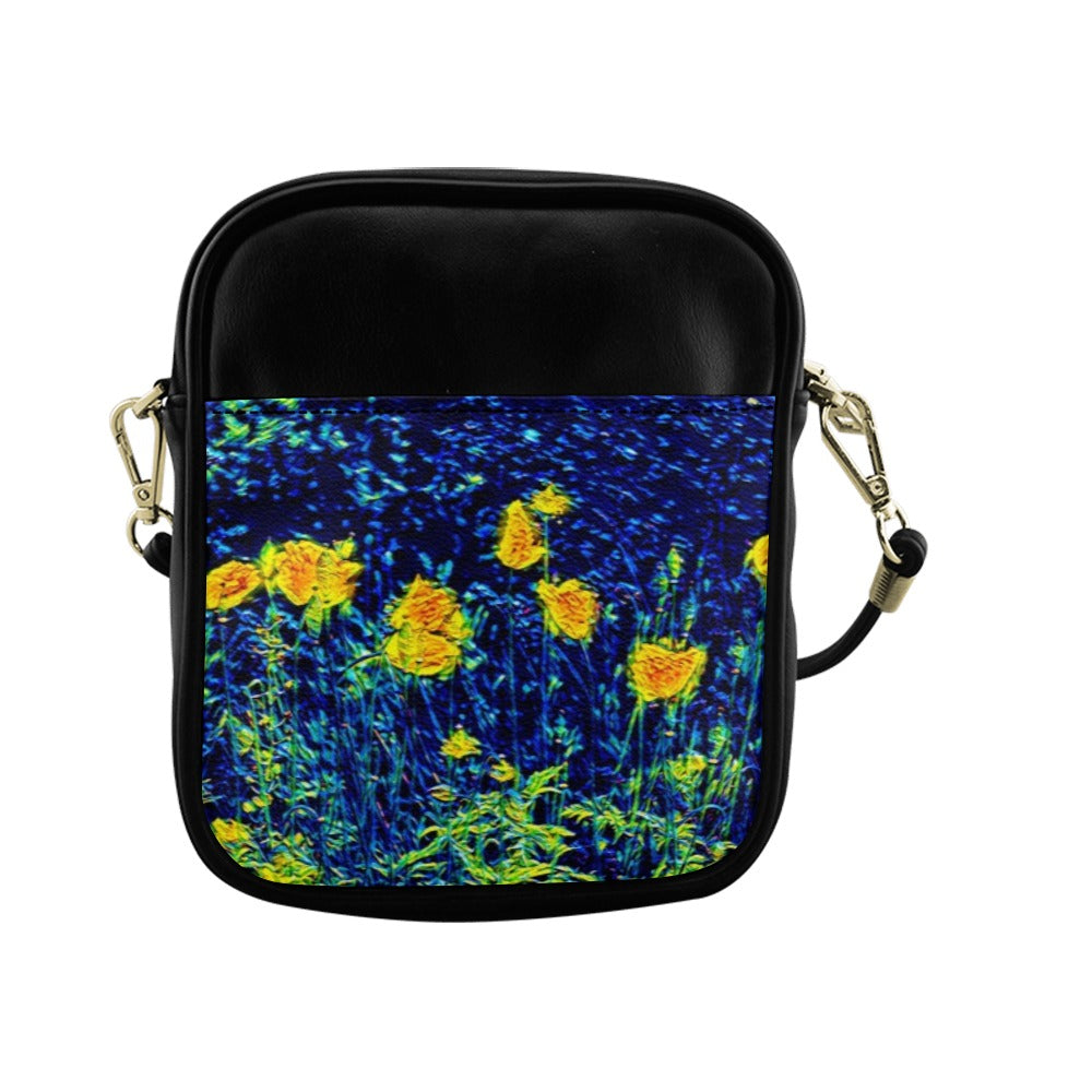 'Wild Poppies' Sling Bag (Model 1627)