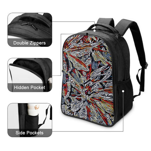 'Clematis Platinum' Nylon Backpack