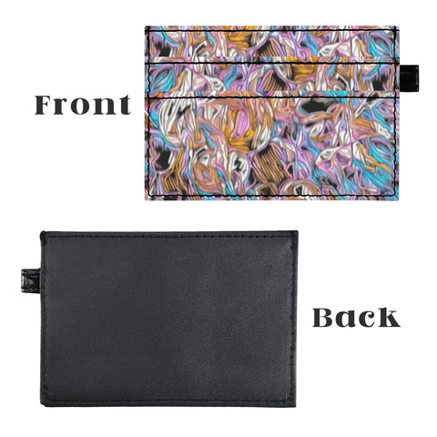 'Psychedelique' Faux Leather Cardholder