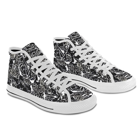 'Liqourice' (White Trim) Vancouver Canvas Boots