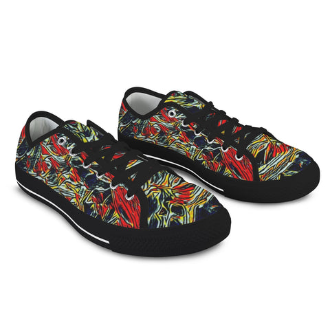 'Earthquake' (Black Trim) Women's Canvas Plimsolls