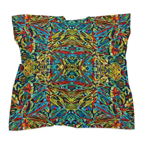 'Clematis Electra' Poly Scarf Square