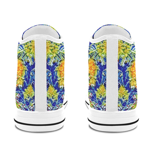 'Summer Basket' (White) Women's 'Vancouver' High Top Boots