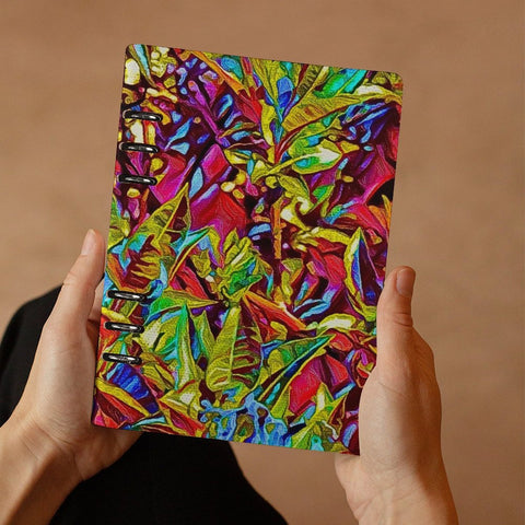 'Tropique' Faux Leather A5 Binder Notebook
