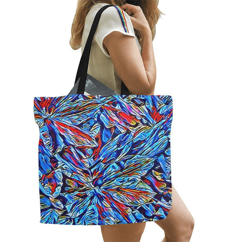 'Clematis Sapphire' Large Canvas Tote