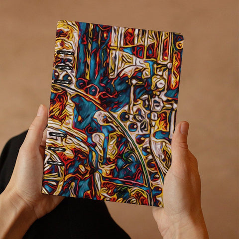 'Boilerplate' Faux Leather A5 Binder Notebook