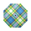 'Yorkshire Tartan' (Slant) Auto-Foldable Umbrella
