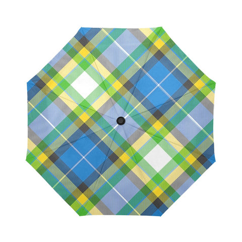 'Yorkshire Tartan' (Slant) Auto-Foldable Umbrella