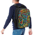 'Clematis Electra' Nylon Backpack