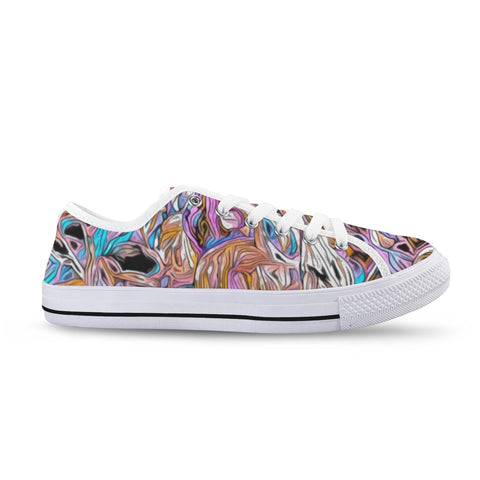 'Psychedelique' (White) 'Seattle' Men's Trainers
