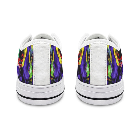 'Purple Haze' (White Trim) Women's Canvas Plimsolls