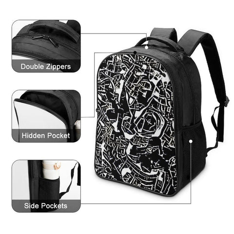'Liquorice' Nylon Backpack