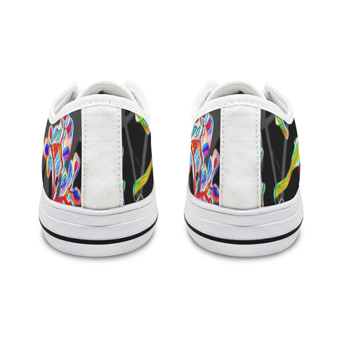 'Regenesis' (Black Edit - White Trim) Women's Canvas Plimsolls
