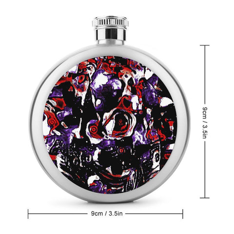'Gothic Rose' Hip Flask