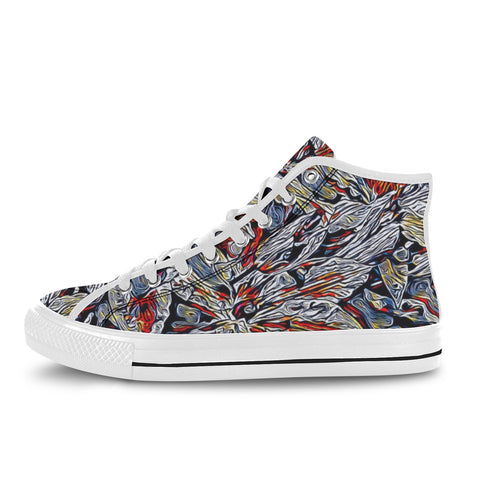 'Clematis Platinum' (White Trim) Vancouver Canvas Boots