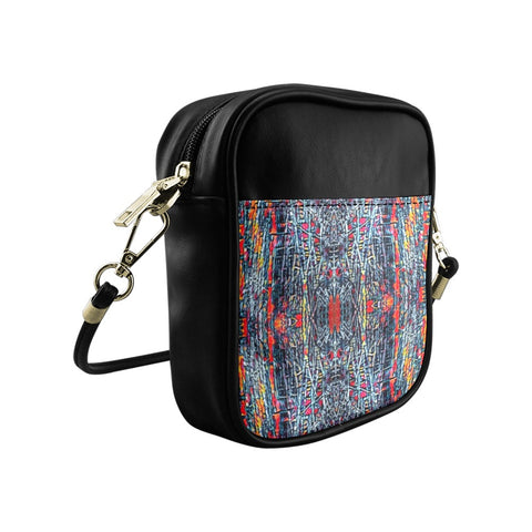 'Graphite' Faux Leather Sling Pouch