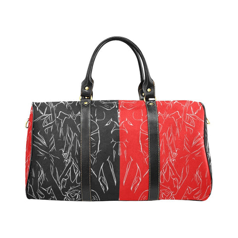'Bloodlust' Nylon Duffle With Faux Leather Trim