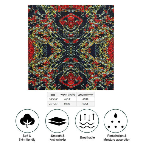 'Eathquake' Poly Scarf Square