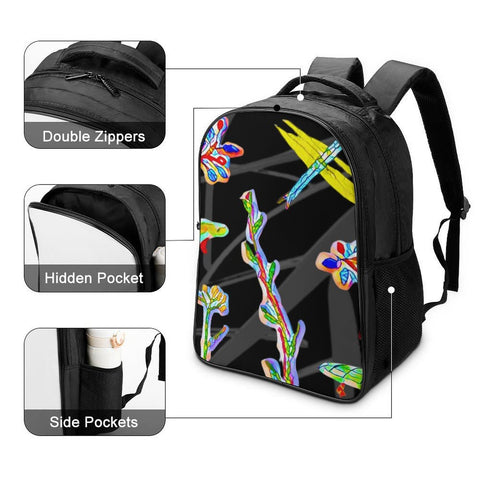 'Regenesis' (Black Edit) Nylon Backpack