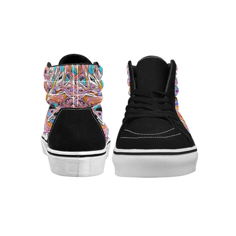 'Psychedelique' Men's High Top Skateboarding Boots