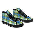 'Yorkshire Tartan' (Black) Women's 'Vancouver' High Top Boots