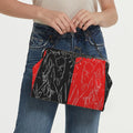 'Bloodlust' Faux Leather Kisslock Handbag Crossbody