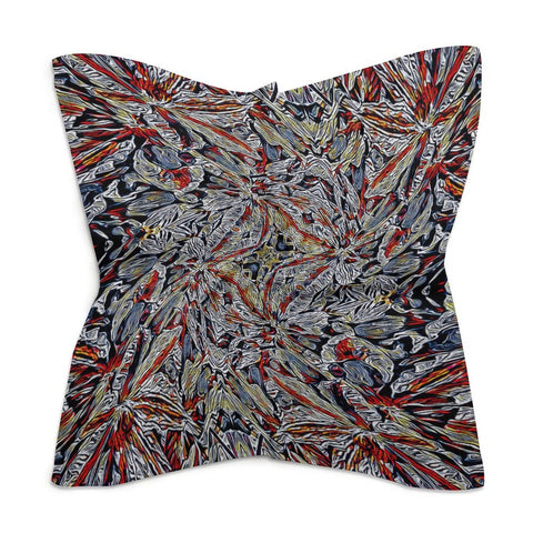 'Clematis Platinum' Poly Scarf Square