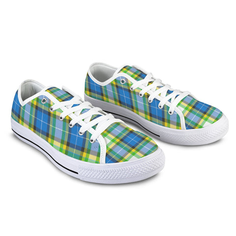 'Yorkshire Tartan' (White) 'Seattle' Men's Trainers