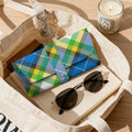 'Yorkshire Tartan' (Slant) Faux Leather Glasses Case