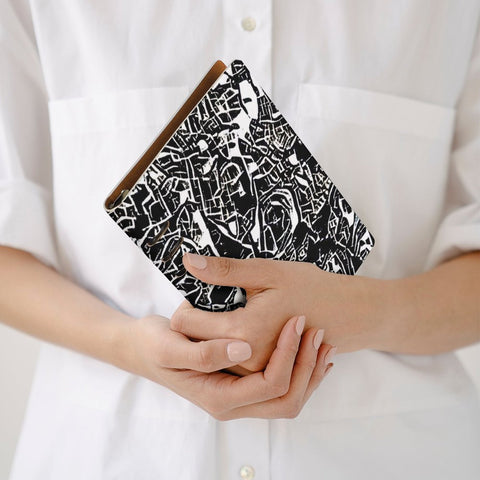 'Liquorice' Faux Leather A5 Binder Notebook