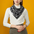 'Liquorice' Poly Scarf Squre