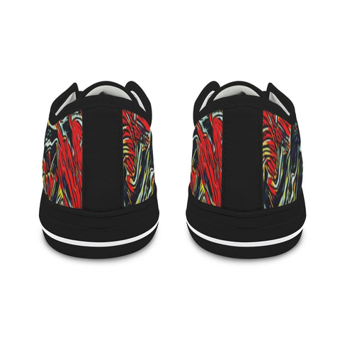 'Earthquake' (Black Trim) Women's Canvas Plimsolls