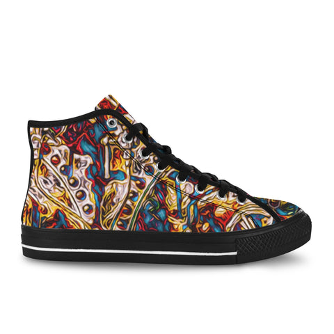 'Boilerplate' (Black) Women's Canvas Boots