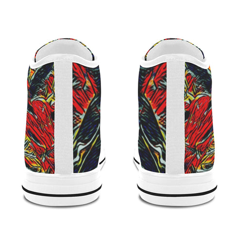 'Earthquake' (White Trim) Vancouver Canvas Boots