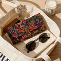 'Clematis Firestorm' Faux Leather Glasses Case