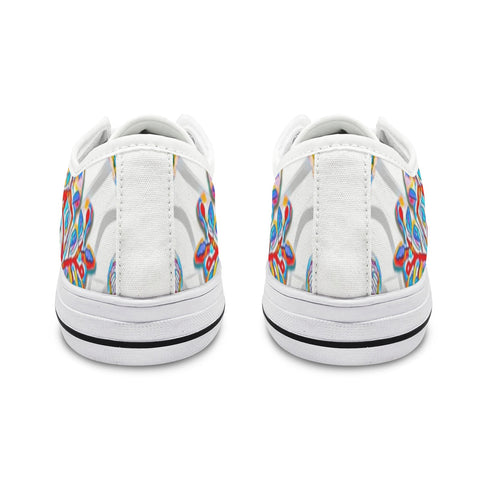 'Regenesis' (White Edit - White Trim) Women's Canvas Plimsolls