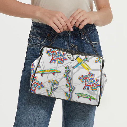 'Regenesis' Kisslock Crossbody Shoulder Bag