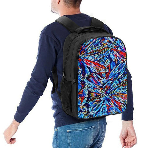 'Clematis Sapphire' Nylon Backpack