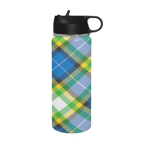 'Yorkshire Tartan' (Slant) Insulated Water Bottle
